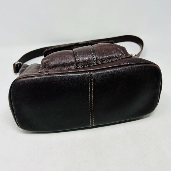 Fossil Classic Brown Vintage 1954 Pebbled Leather Shoulder Bag - Picture 5 of 7